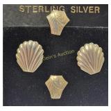 sterling silver earrings lot of 2 from estate