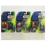vtg star wars figurines lot of 3 orig pkgs