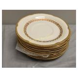 castleton laurel lot of 8 saucer plates china