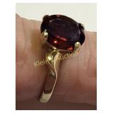 gorgeous 14K gold & ruby estate ring sz 6