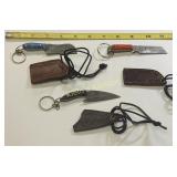 tactical Damascus boot knives lot of 3 w/sheath