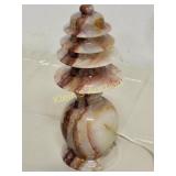 carved Onyx Lamp great color temple style