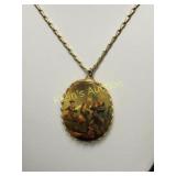 american revolution themed cameo necklace 23"