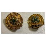 pair of vtg 10K gf 4H pins field crops & health
