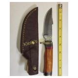 fixed blade hunting knife w/ sheath exc!