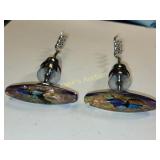 wine bottle stoppers lot of 2 murano