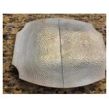 nickel silver antique hammered serving tray