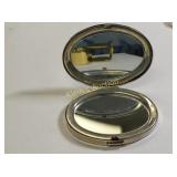 mirror compact nice! vintage silver plate