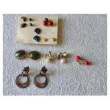 vintage Pierced & Clip earrings lot of 5