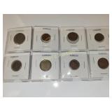 lot of 8 Foreign coins variety