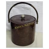 tortoise shell style ice bucket towle Shelton ware