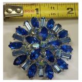 Juliana aurora borealis brooch rhinestone