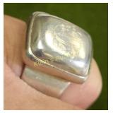 sterling silver Taxco ring sz 8 12.7 grams!