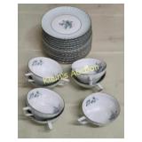 german royal tettau dawn rose china 22pcs