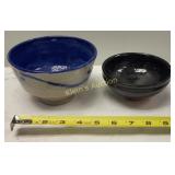 vintage pair of Jugstown pottery bowls