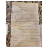 hand written Military document dated 1884