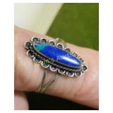 taxco sterling silver and turquoise ring