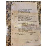 World War II military document memorial