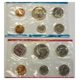1972 us mint coin set both p& d mints 11 coins!