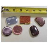 gemstone lot cabochons cut polished & drilled