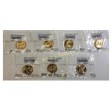 us native american dollars coins 7 pcs sacagawea