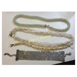 necklace, bracelets, pearls, seed beeds  ++