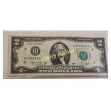 Mint unc US $2 bill 1976 gem