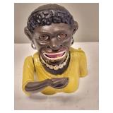 cast iron black Americana vtg mechanica bank Dinah