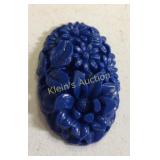 lapis lazuli stone carved oval for pendant