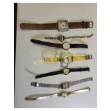 estate watch collectio 14k gf& Lucite, swifa, vis+