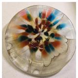 murano glass stretch & fused Brooch pendant