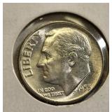 1955 silver Roosevelt dime us coin gem BU!