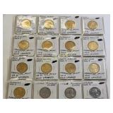 16 us quarters 24K & platinum bicentennial too