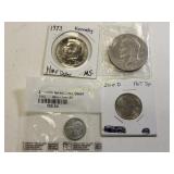 coin us lot of 4 1973 Kennedy proof like 74 ike
