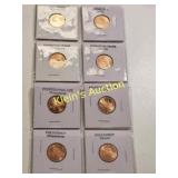 8 bu lincoln cents pennies  2009 comm issue coins