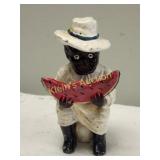cast iron black Americana bank