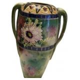 antique Japanese royal nishiki Nippon vase 16" tal