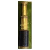 brass & leather vtg  spyglass, captains telescope