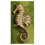 vintage seahorse w/aurora borealis brooch