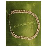 12K gf bracelet w/safety chain beauty!
