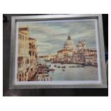 Venetian Gondolas  print /framed signed Will Staf