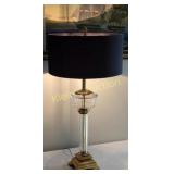 wildwood? / waterford? crystal table buffet lamp