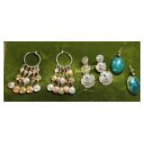 earrings lot of 3 sterling too!