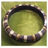 bangle bracelet brass & ebony?