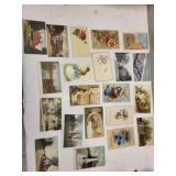 antique & vintage postcards lot of 21 cards