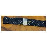 rhinestone elastic belt 28" large 1970
