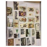 antique and vtg postcards lot of 27 pcs