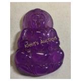 rare purple jade? Buddha kwan yhim pendant