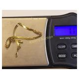 14K yellow gold scrap lot bracelet