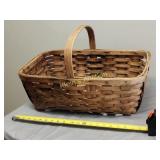 antique split oak gathering market basket Shelton